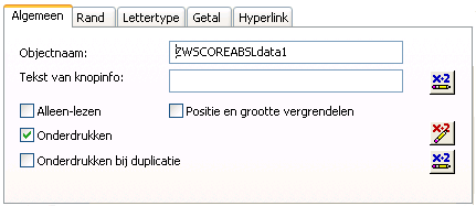 een veld onderdrukken in crystal reports